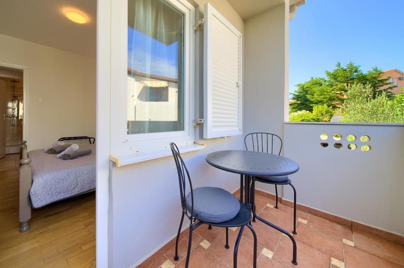 Bedroom balcony, large apartment